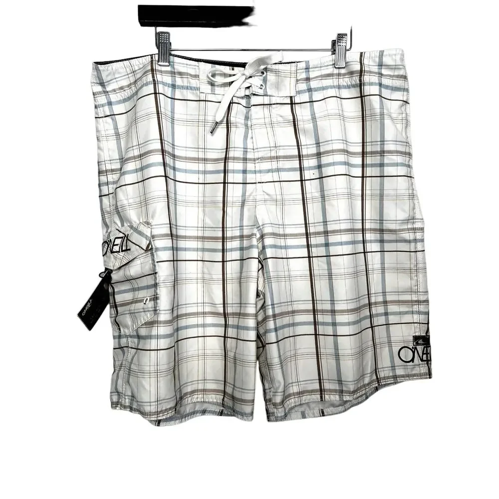 O'Neill Board Shorts Swim Trunks Plaid - 38